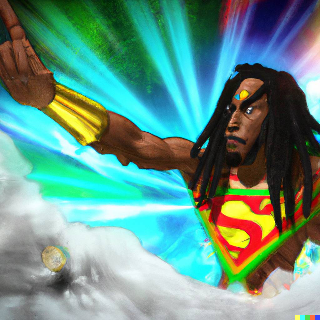 dallc2b7e 2023 01 18 16.54.09 manga style mortal combat rasta fighting with special effects against the enemy in a superman scene