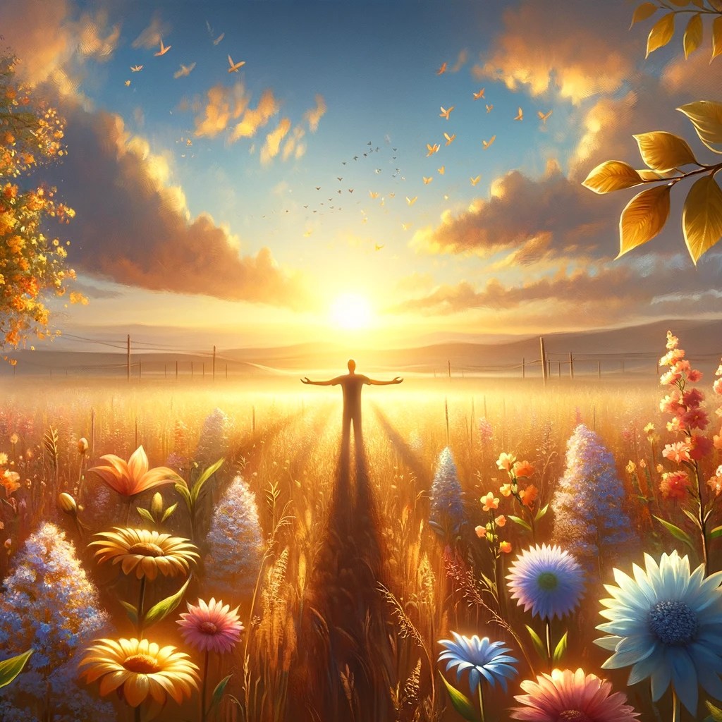 dallc2b7e 2024 03 06 15.20.44 visualize a serene and uplifting scene that embodies the essence of gratitude and spiritual growth. imagine a tranquil landscape at sunrise where the
