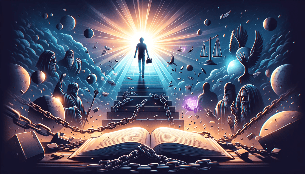 "Unveiling Truth: A Journey to Authenticity 🌟🔓" 1 dallc2b7e 2024 03 07 08.20.28 design a compelling youtube thumbnail for the poem unveiling truth a journey to authenticity. the background should depict a transformational scene