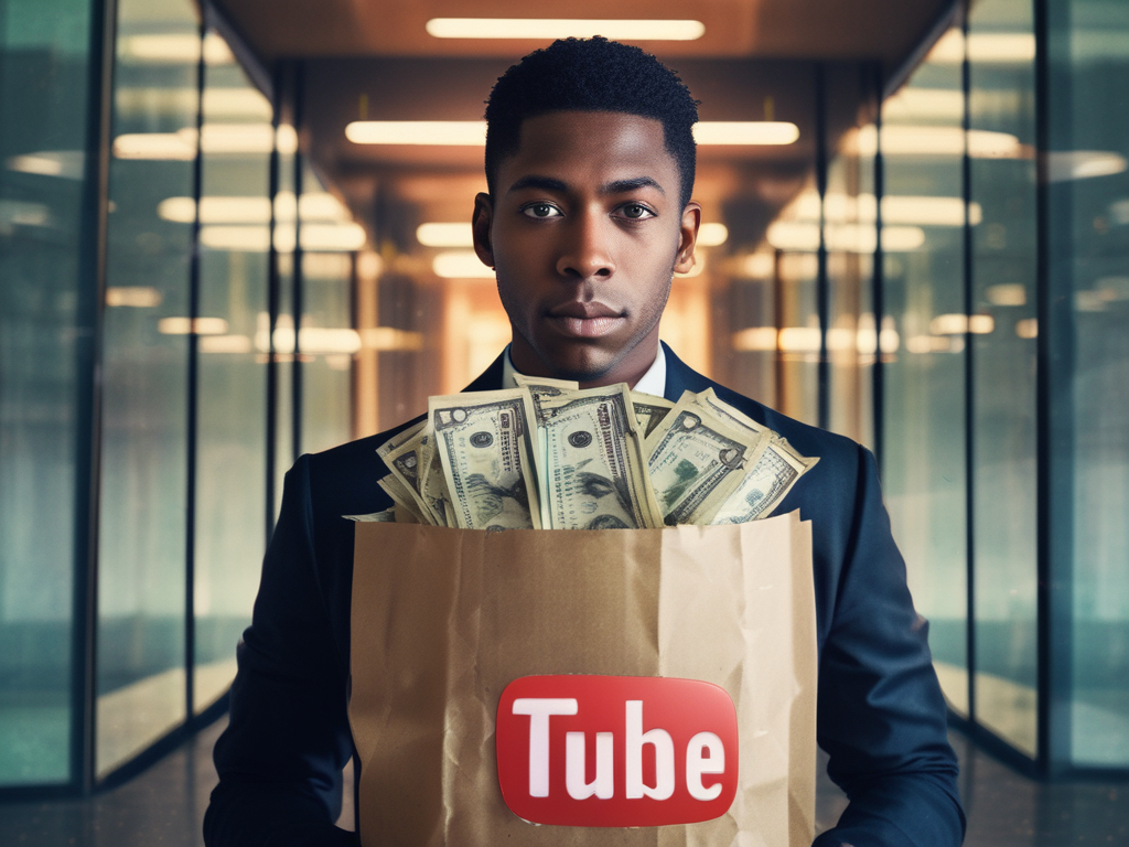 someone unlocking the youtube code and gaining passive income carrying