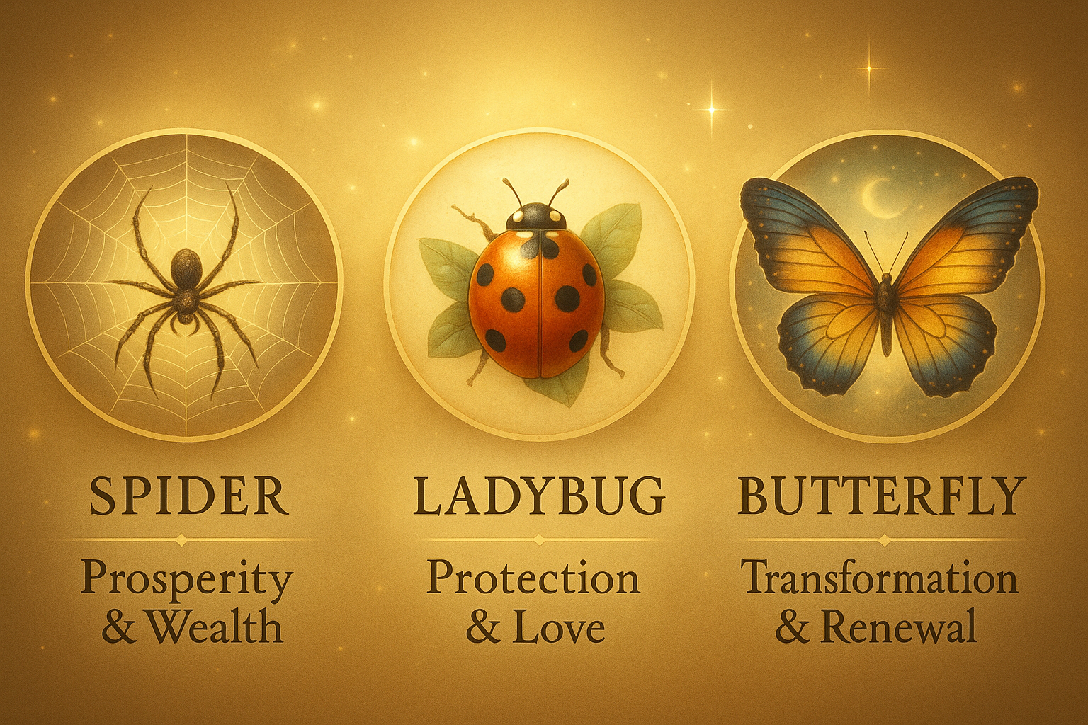 Infographic of prosperity practices inspired by the money spider.