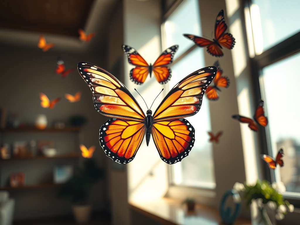 butterflies indoors spiritual symbolism and messages