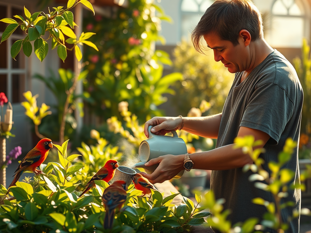 Celebrating Spiritual Heroes: Selfless Guides & Givers 13 the every day giver someone watering a plant and feeding
