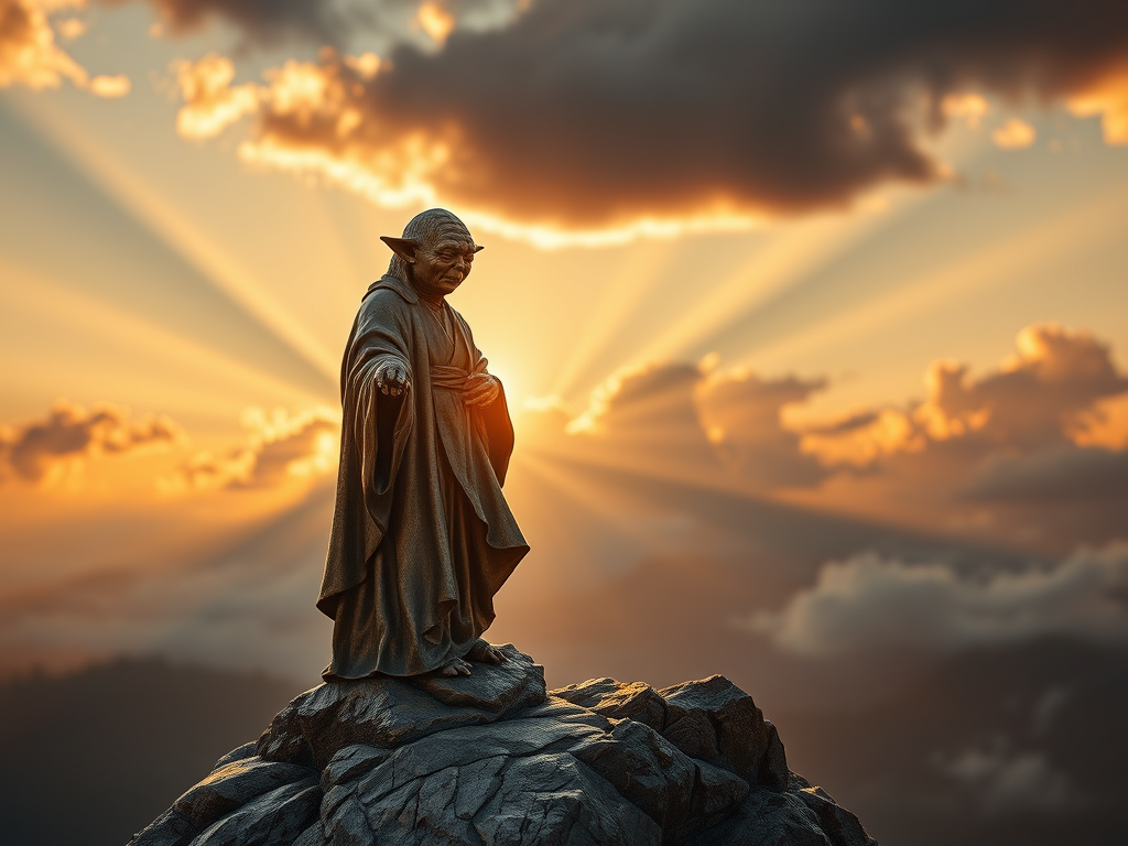 cast bronze sculpture blurred bokeh background antique patina finish 9