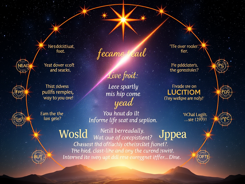 The Spiritual Meanings of Shooting Stars: Wishing and Fleeting Clarity 13 6. The Connection Between Shooting Stars and Manifestation
A mystical vision board with affirmations and symbols glowing in the air, as a shooting star streaks above, representing the alignment of cosmic energy and intention.