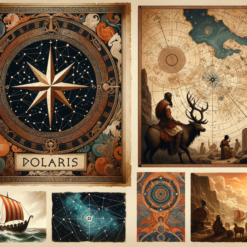 Discover the Spiritual Power of the North Star 6 📌 Image Prompt: A collage of different cultural depictions of the North Star, from ancient scrolls to celestial maps.
