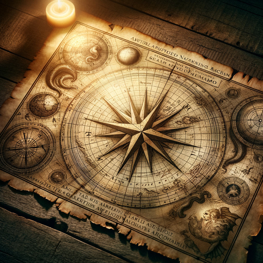 Discover the Spiritual Power of the North Star 11 📌 Image Prompt: An ancient map with the North Star marked as a guiding point.