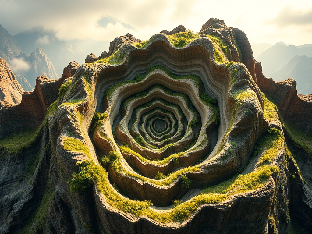 The Spiritual Meanings and Power of Spirals: Evolution and Infinity 6 The Fibonacci Sequence and the Divine Ratio: A golden ratio spiral overlaying famous natural formations.
