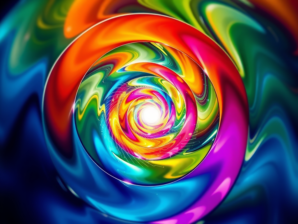 The Spiritual Meanings and Power of Spirals: Evolution and Infinity 2 The Universal Significance of Spirals: A vibrant spiral vortex representing energy and transformation.