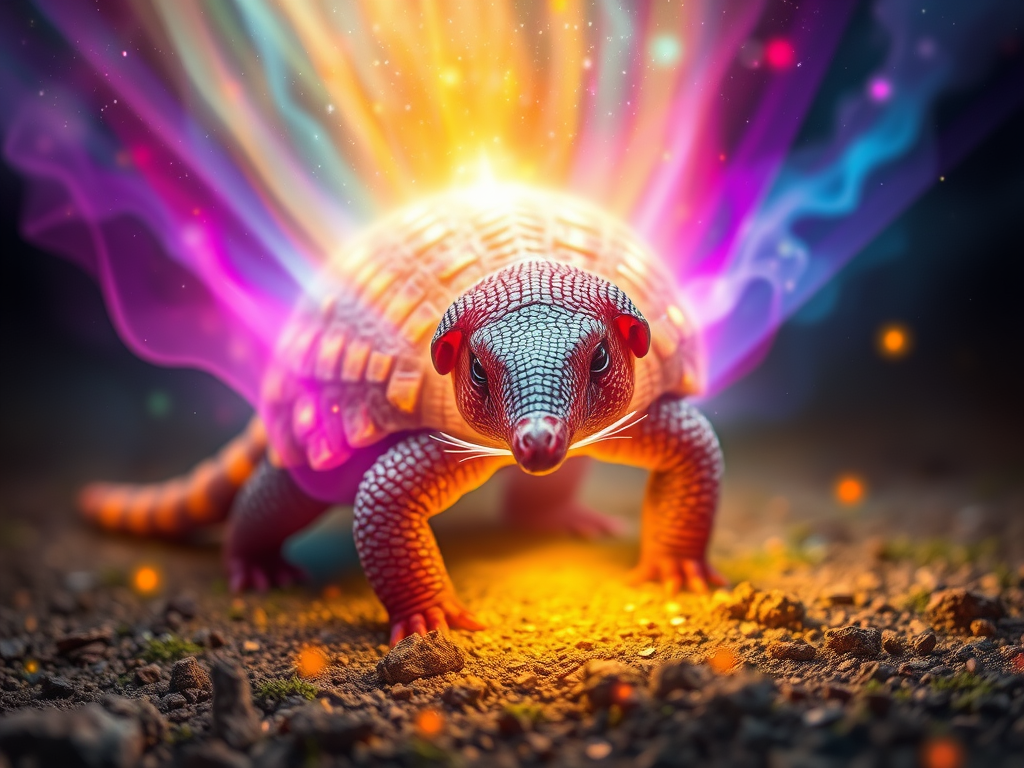 🛡️ Unlocking the Spiritual Wisdom of the Armadillo 7 2. Spiritual Lessons from the Armadillo
Establishing Boundaries
Prompt: A glowing energetic field surrounding an armadillo, showing an invisible spiritual barrier being formed, while outside energies bounce off harmlessly.
