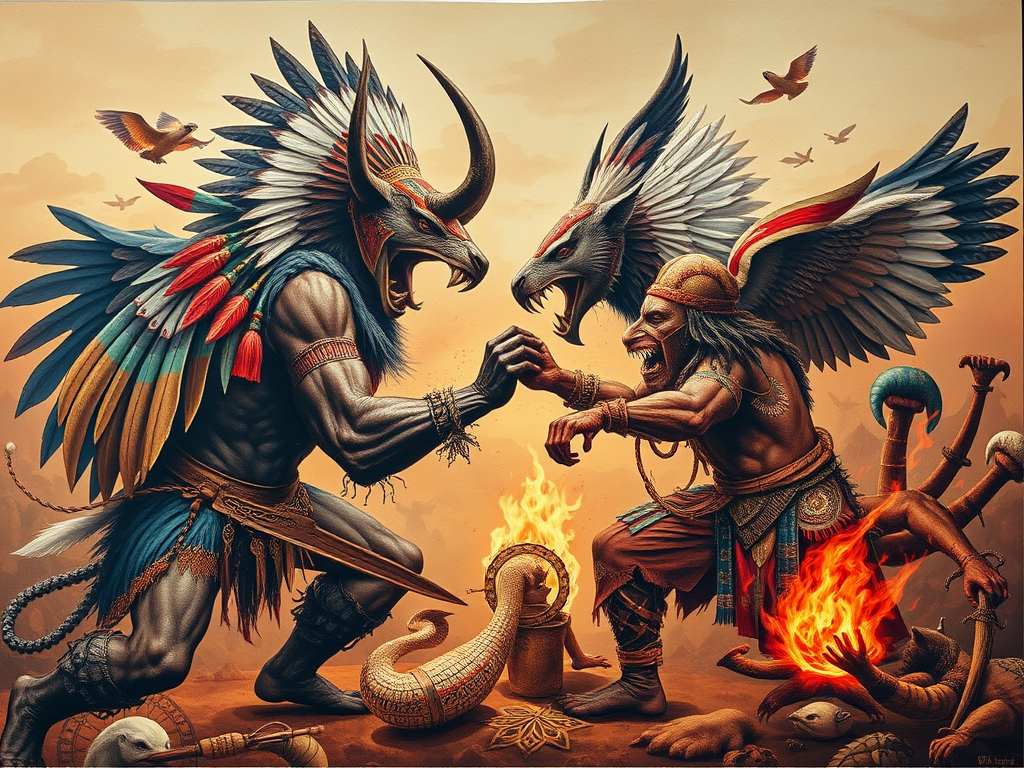 🐾 When Animals Clash: The Spiritual Meaning of Witnessing Two Animals Fighting 3 Image Prompt:
A collage depicting various cultural interpretations of animal fights, including Native American, Celtic, and African symbolism.