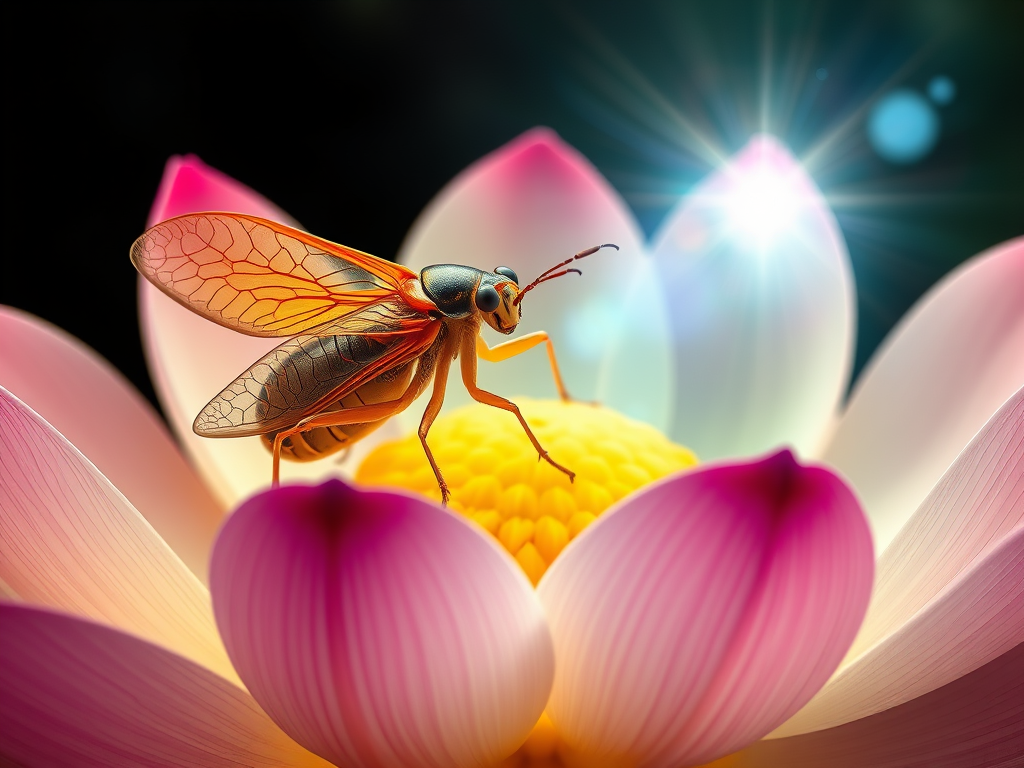 Prompt for Featured Image

A mystical cicada perched on a blooming lotus flower, surrounded by ethereal light and ancient symbols from various cultures, symbolizing transformation and spiritual awakening.