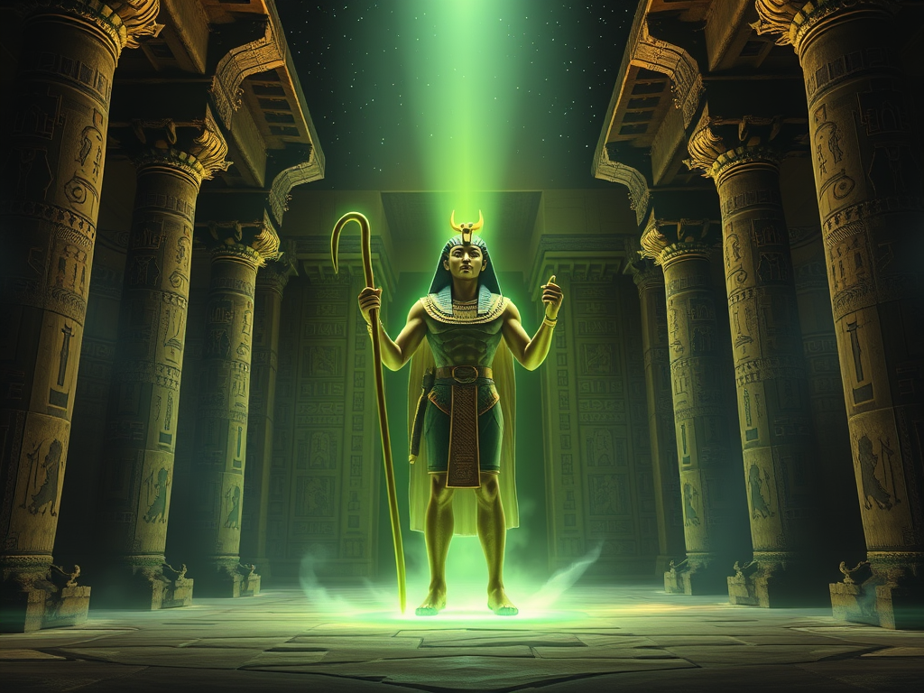 create a highly detailed high resolution image of osiris rising from 1