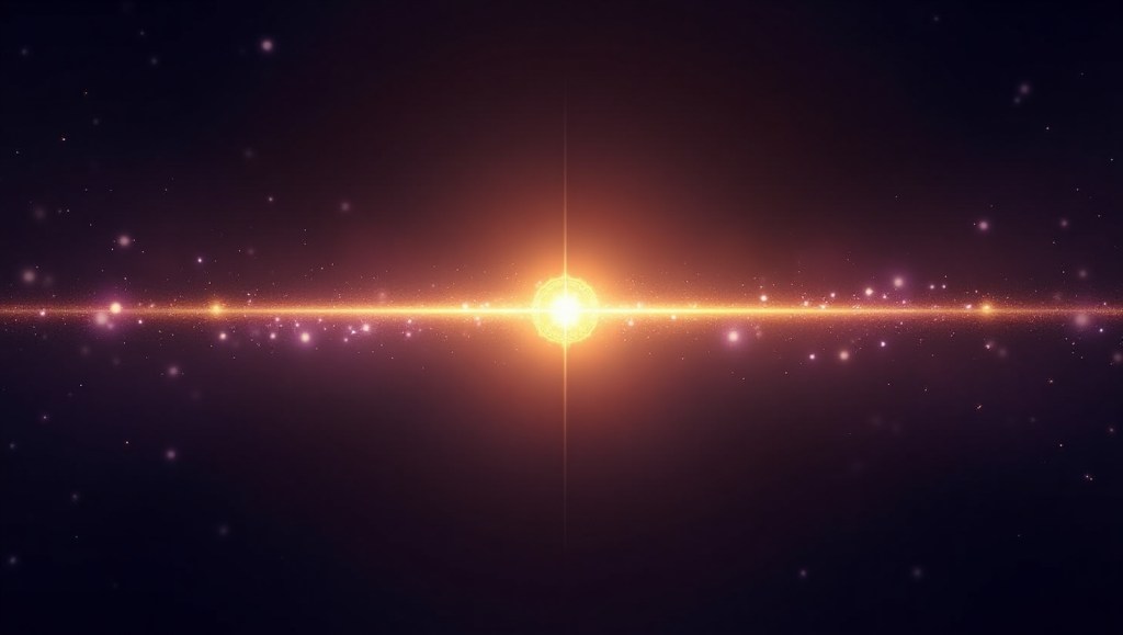 flux dev horizontal glowing divider line with cosmic energy ef 2