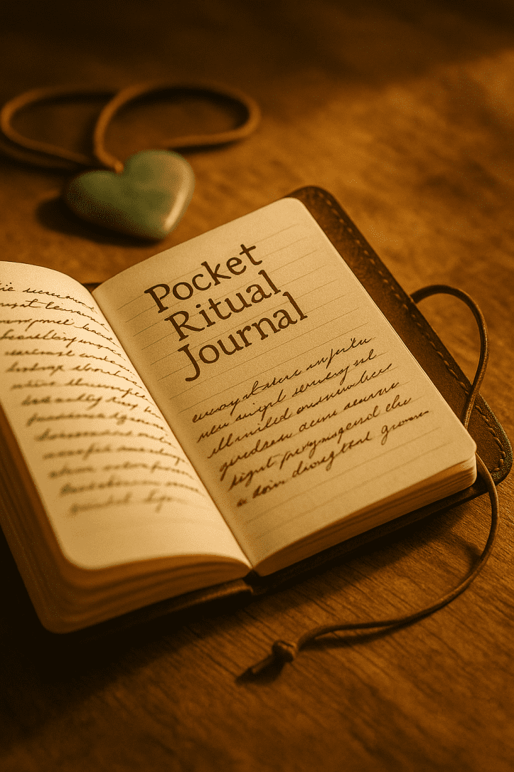 The Lost Truths of the Arawak People Revealed | Arawak History & Spirituality 15 vegan-leather ritual journal with affirmations on a sacred altar