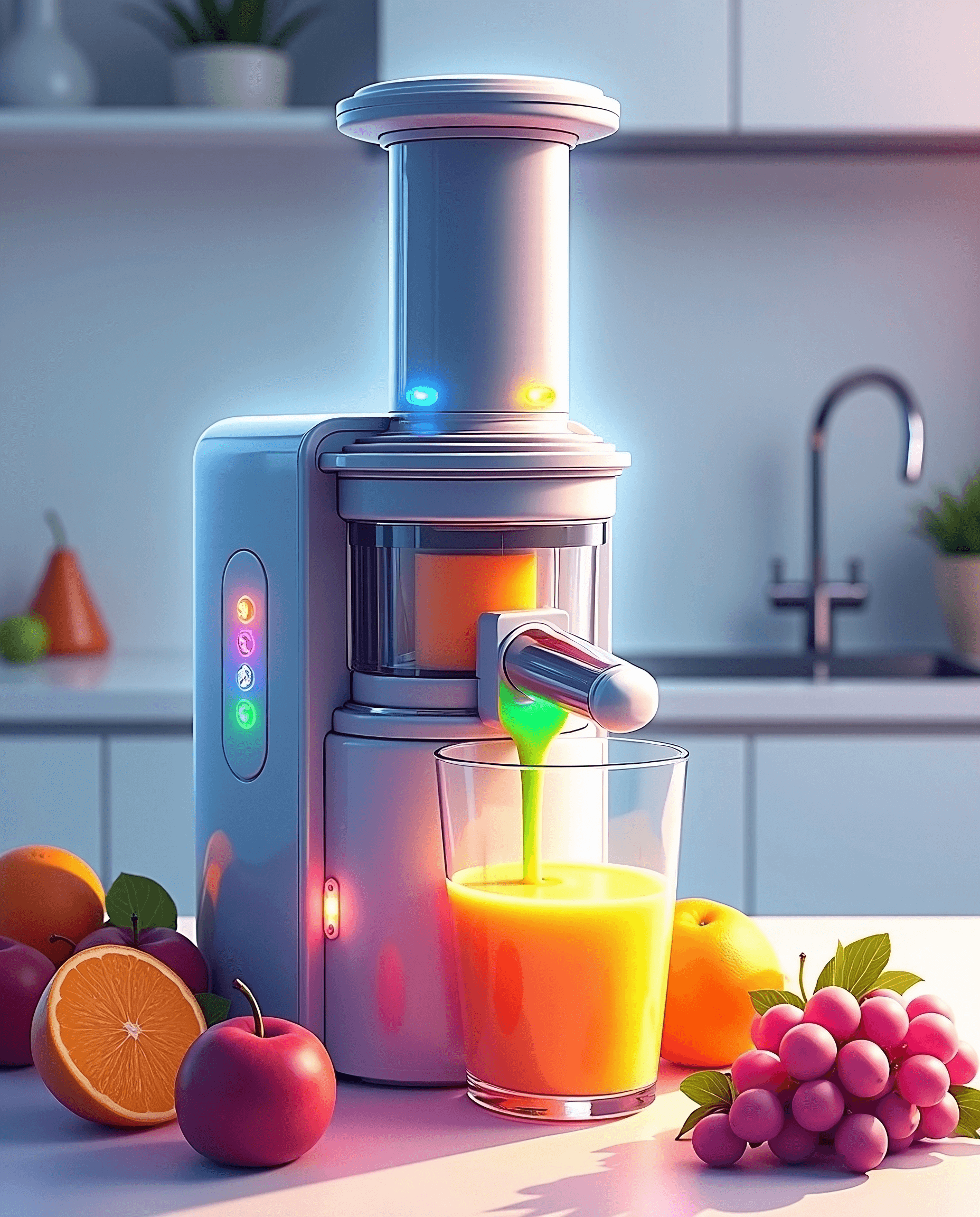 Cold press juicer machine