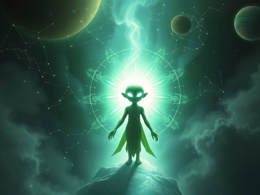 The Little Green Man – Alien Messengers & Ancient Teachers